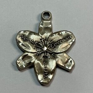 Sterling Silver chastity pendant. 5/8 inch diameter